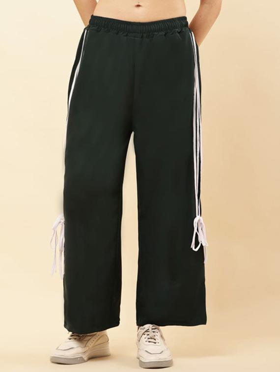 women tapered mid rise relaxed fit track pant
