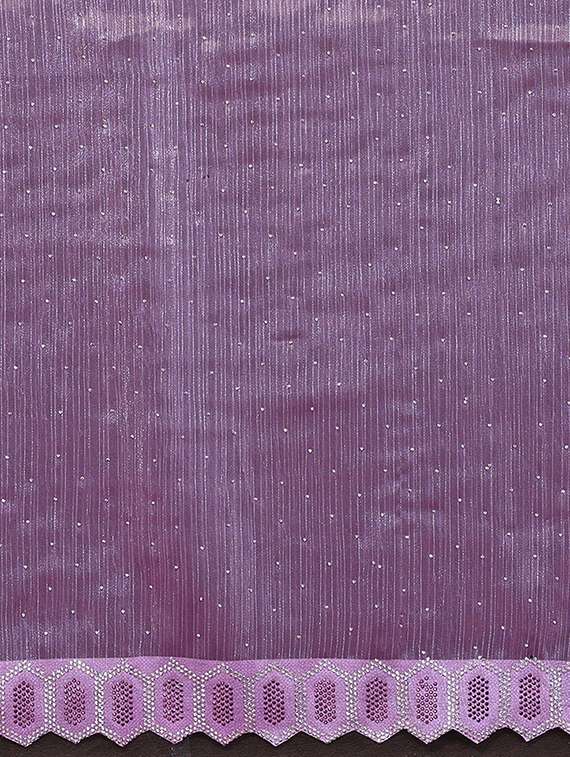 women solid with work embellished saree with blouse - 22048102 -  Standard Image - 5