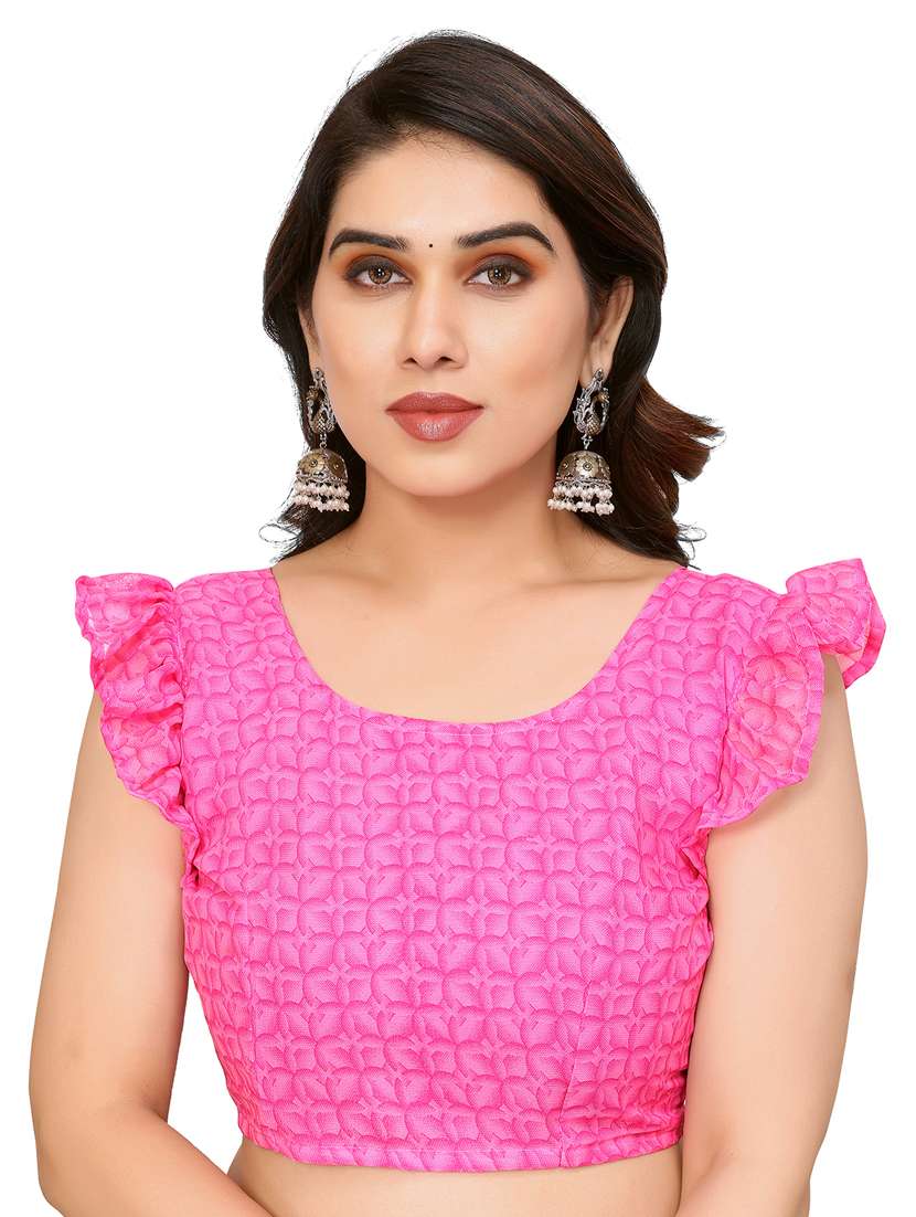 women printed casual wear saree with blouse - 22048284 -  Standard Image - 5