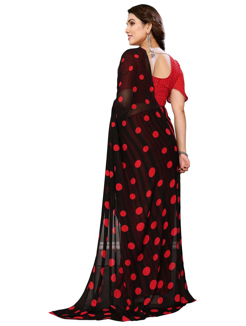 women printed casual wear saree with blouse - 22048300 -  Standard Image - 3
