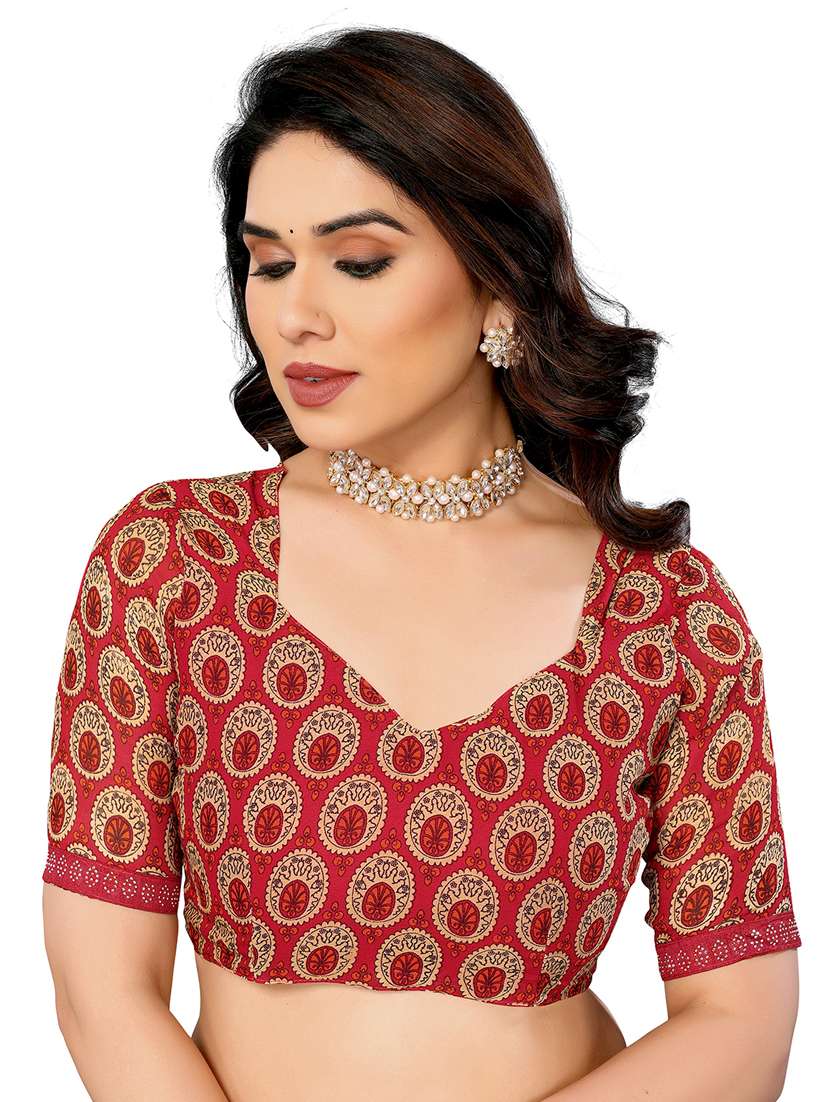 women printed casual wear saree with blouse - 22048505 - Standard Image - 5