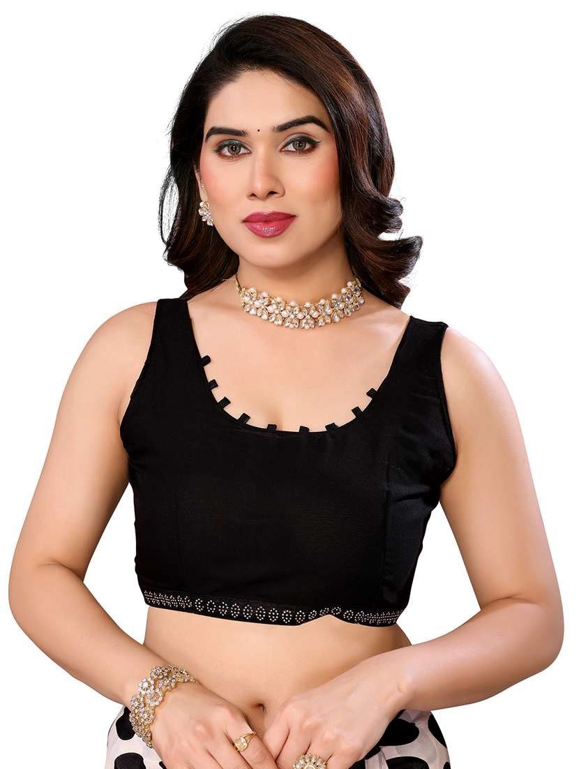 women printed casual wear saree with blouse - 22048507 -  Standard Image - 5