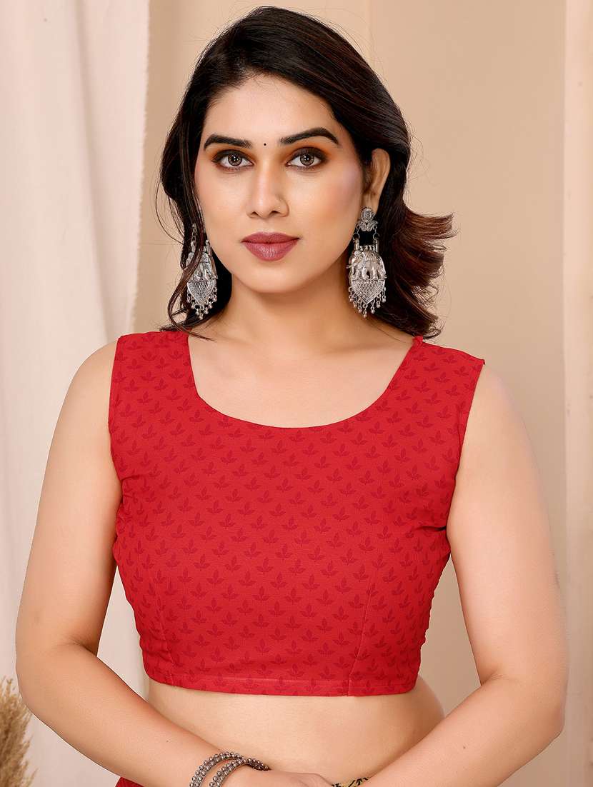 women printed casual wear saree with blouse - 22048600 -  Standard Image - 5