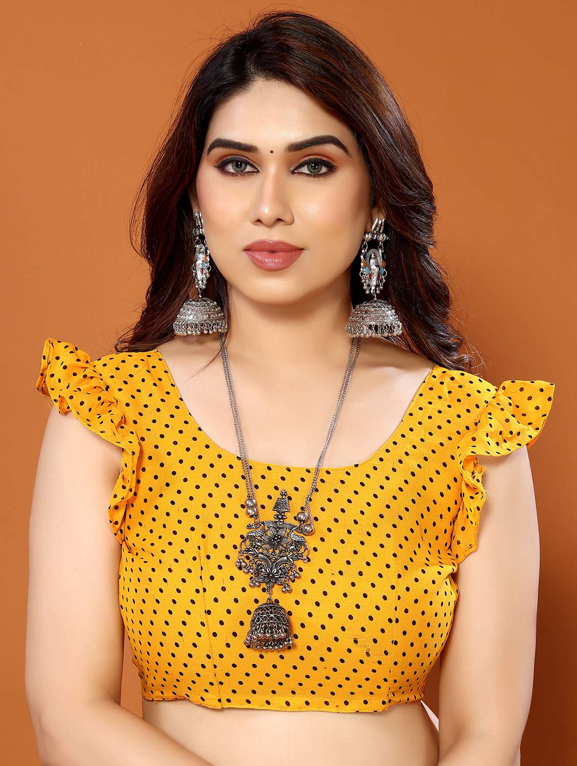 women printed casual wear saree with blouse - 22048613 -  Standard Image - 5