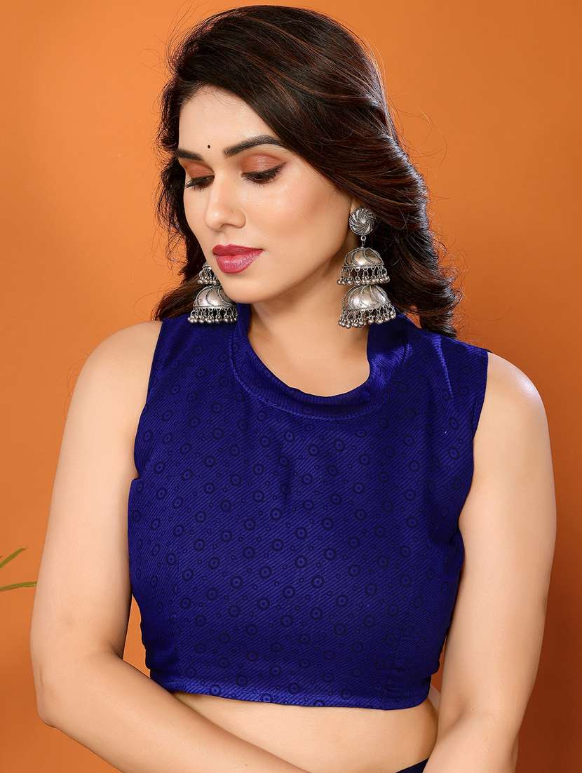 women printed casual wear saree with blouse - 22048621 -  Standard Image - 5