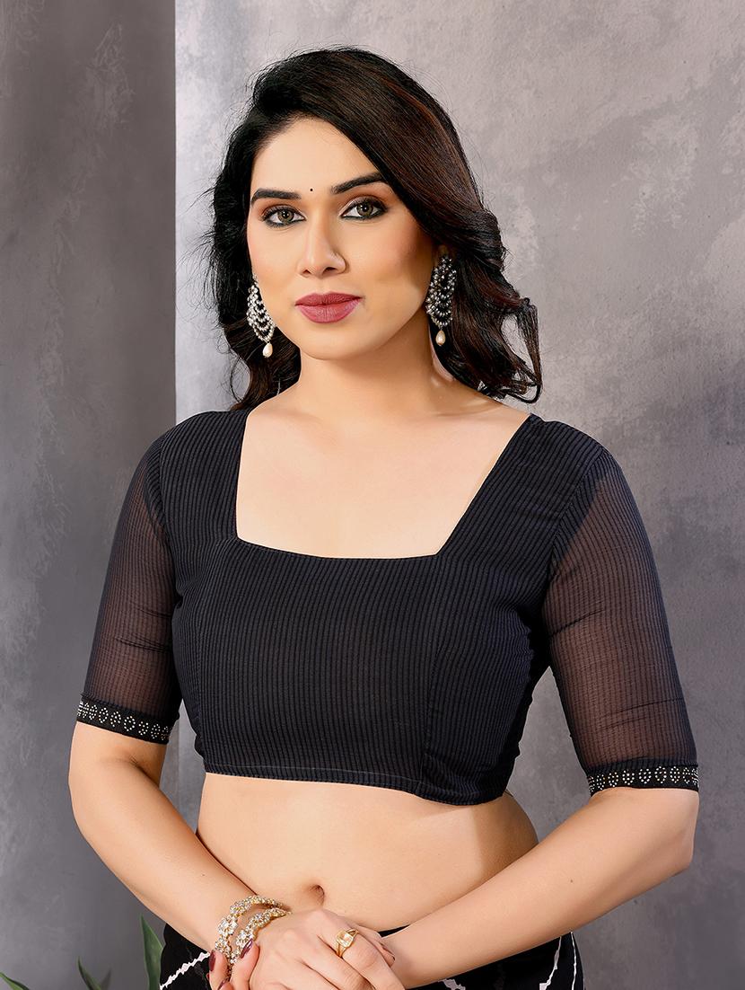 women printed casual wear saree with blouse - 22048856 - Standard Image - 5