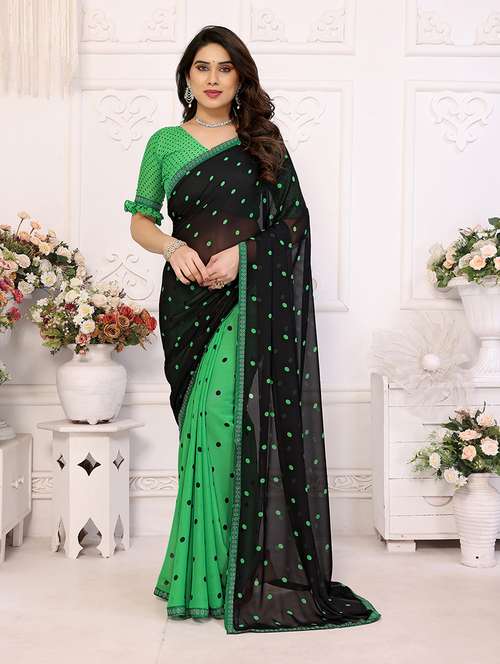women printed casual wear saree with blouse - 22048863 -  Standard Image - 0