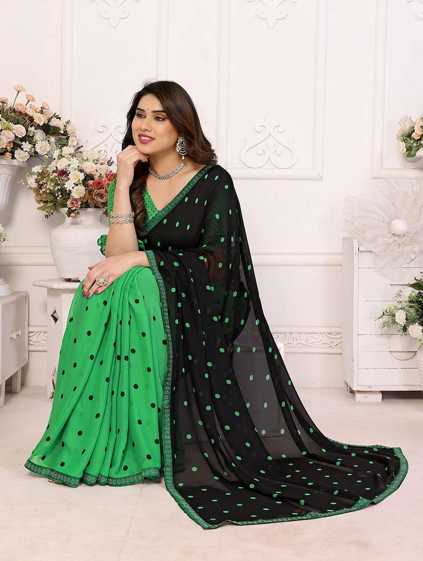 women printed casual wear saree with blouse - 22048863 - Standard Image - 3