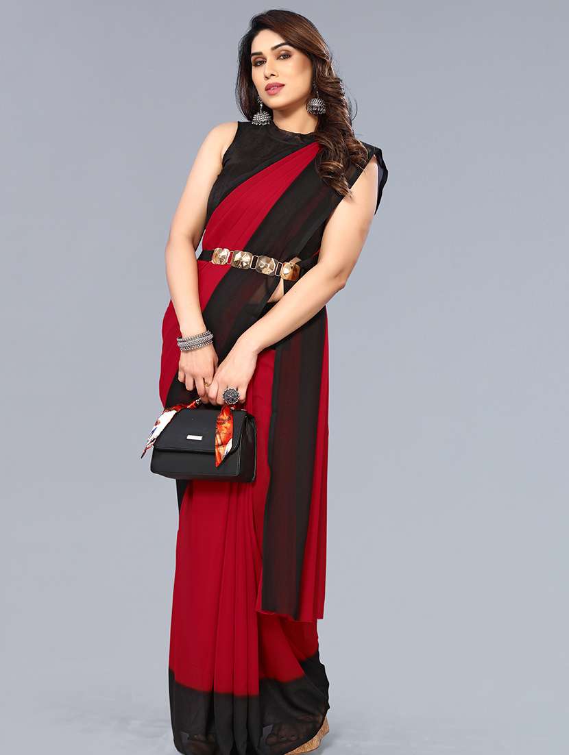 women ombre printed saree with blouse - 22048953 -  Standard Image - 3