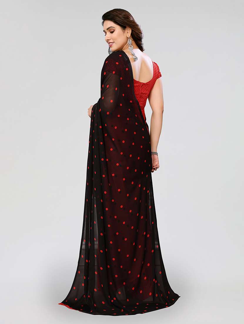 women printed casual wear saree with blouse - 22048978 -  Standard Image - 3