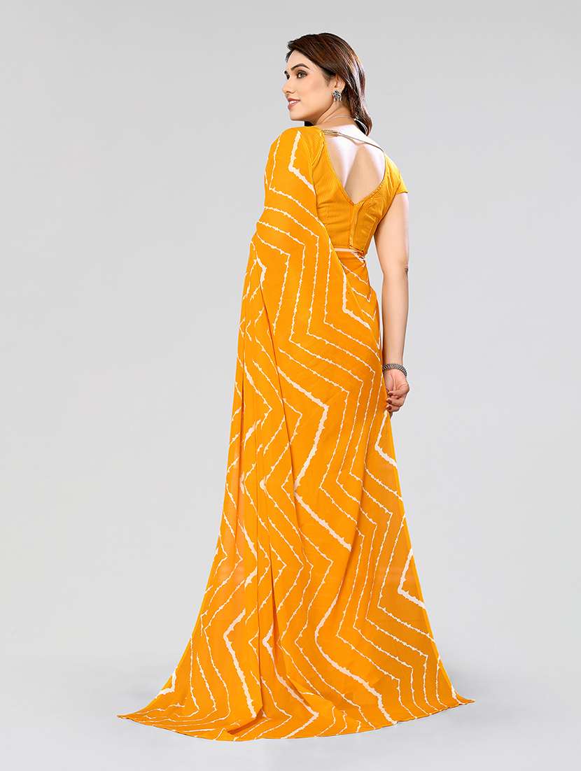 women printed casual wear saree with blouse - 22049041 -  Standard Image - 3