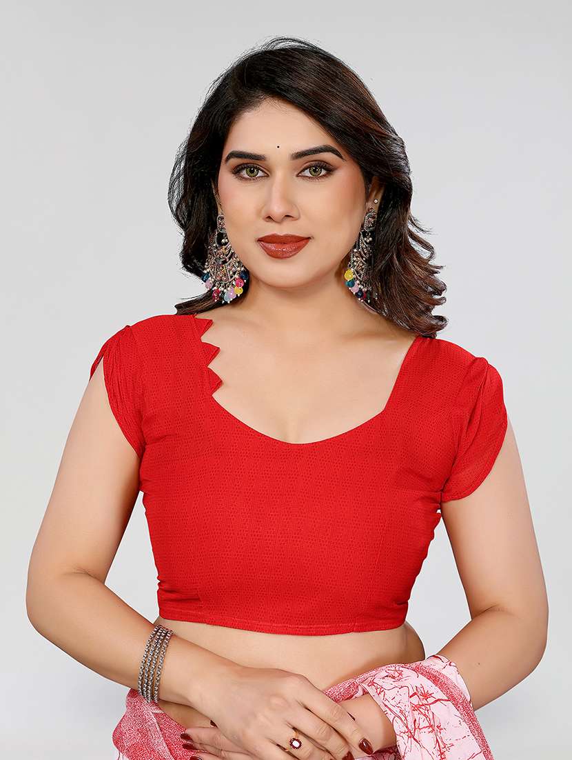 women printed casual wear saree with blouse - 22049131 -  Standard Image - 5