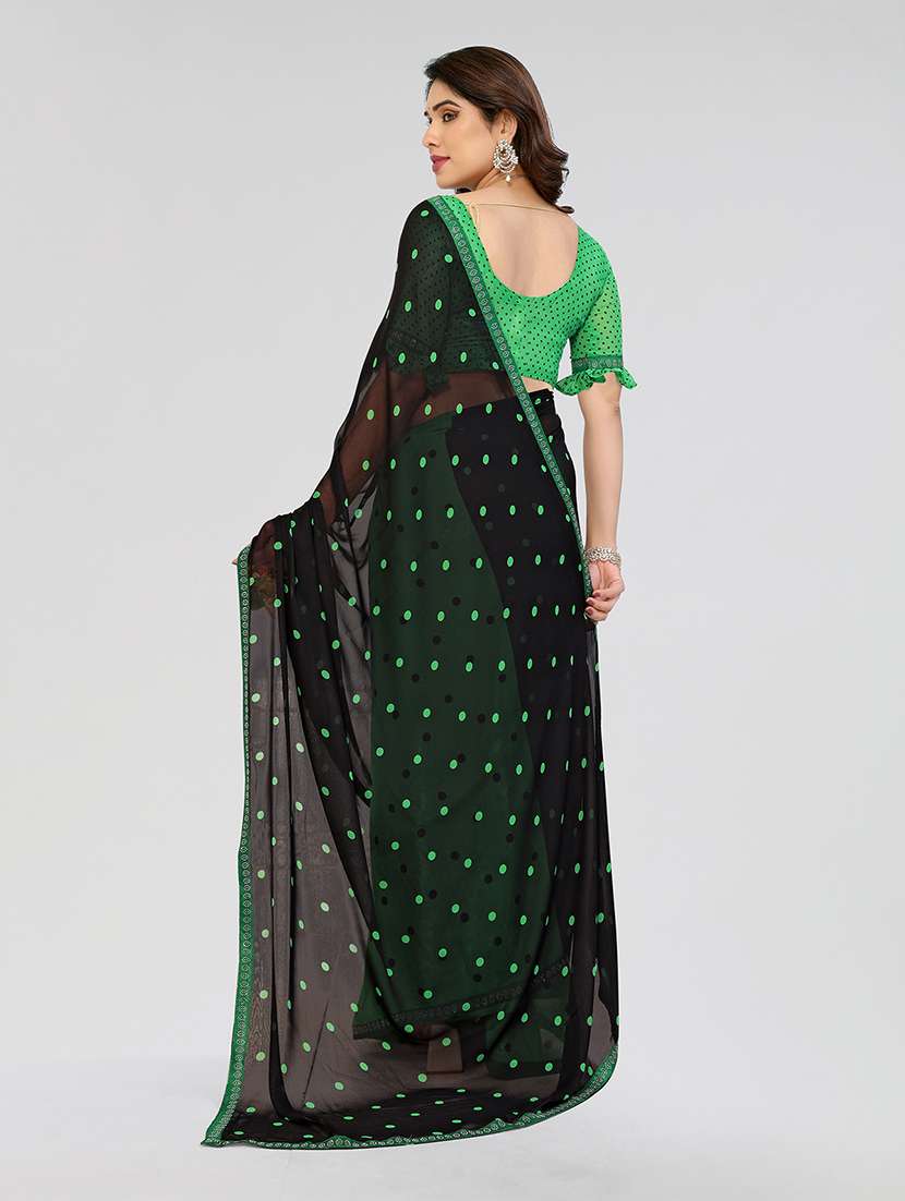women printed casual wear saree with blouse - 22049230 - Standard Image - 3