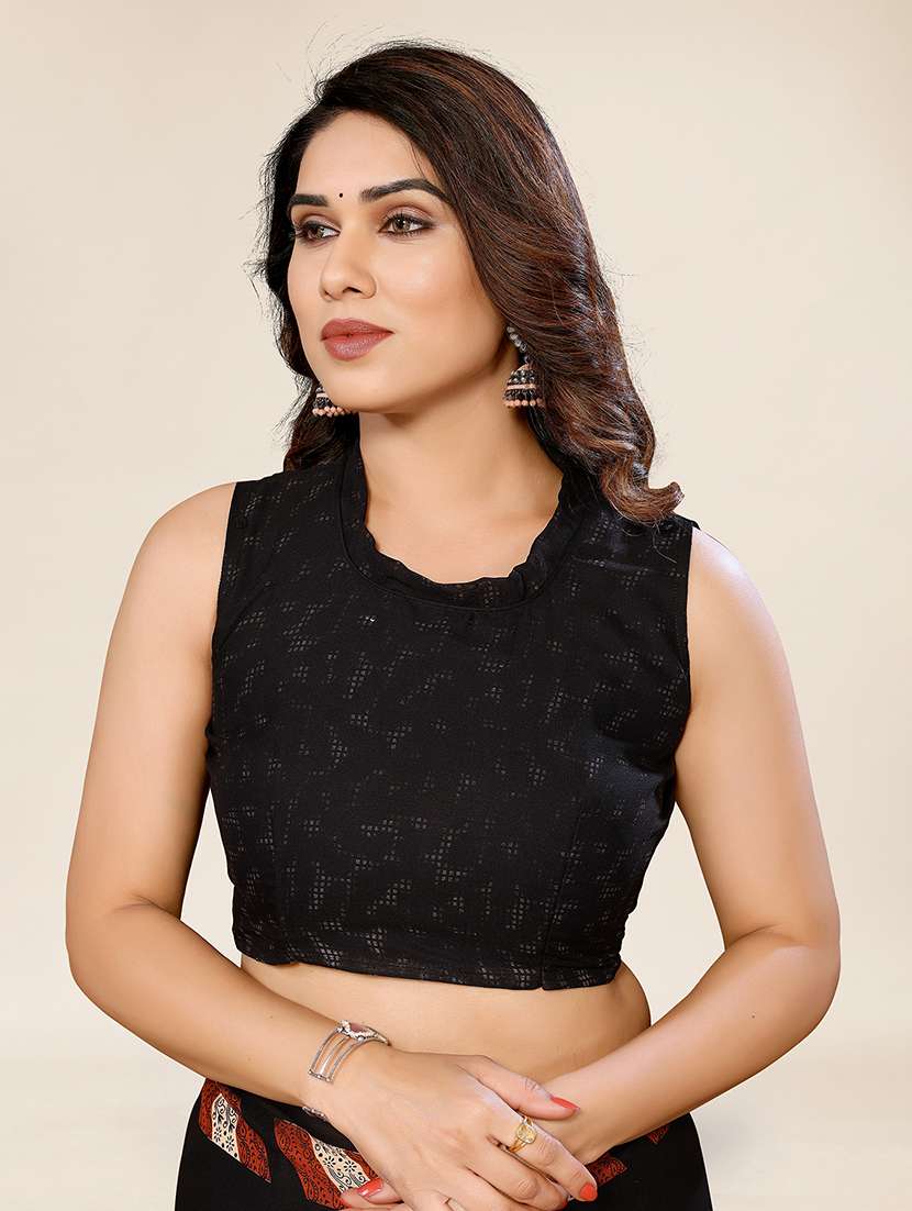 women printed casual wear saree with blouse - 22049314 -  Standard Image - 3