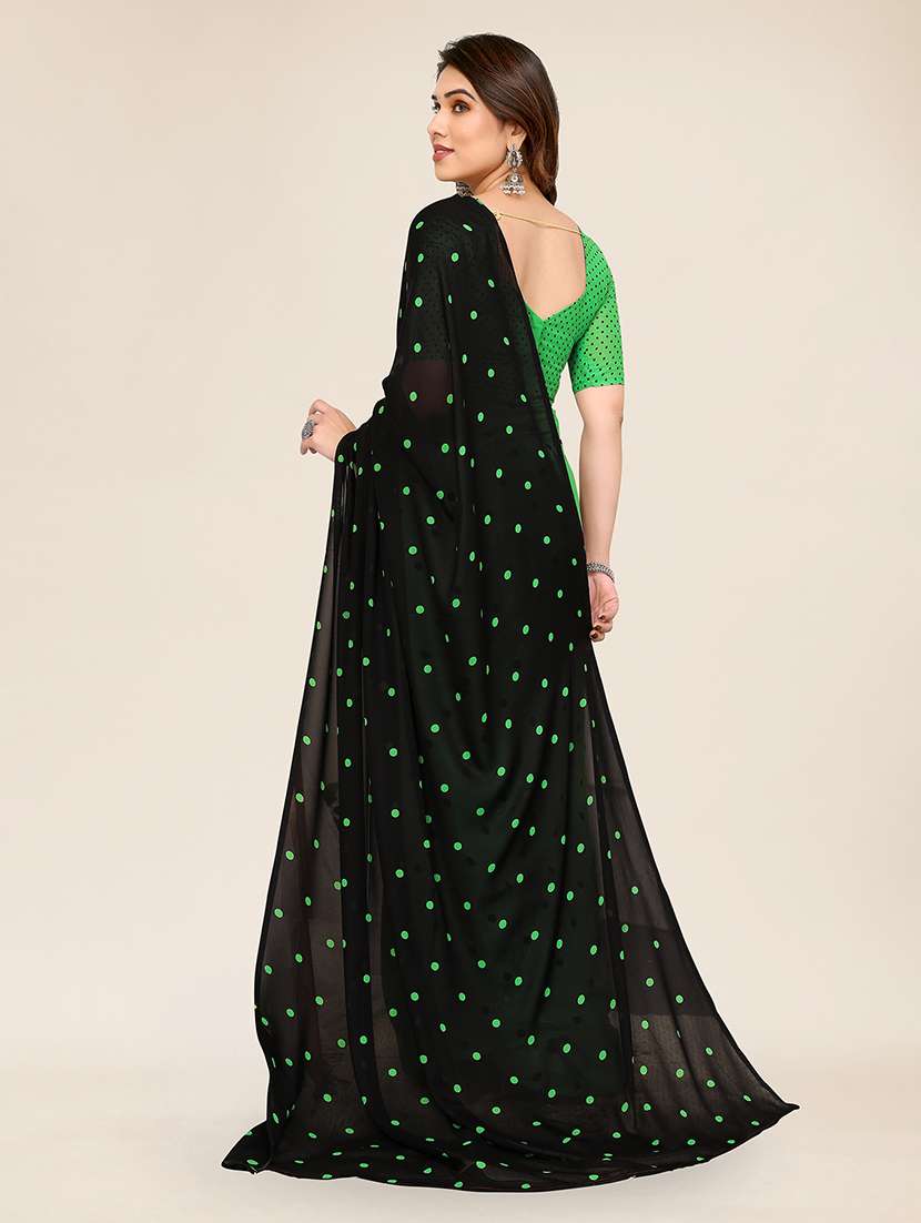 women printed casual wear saree with blouse - 22049329 -  Standard Image - 3