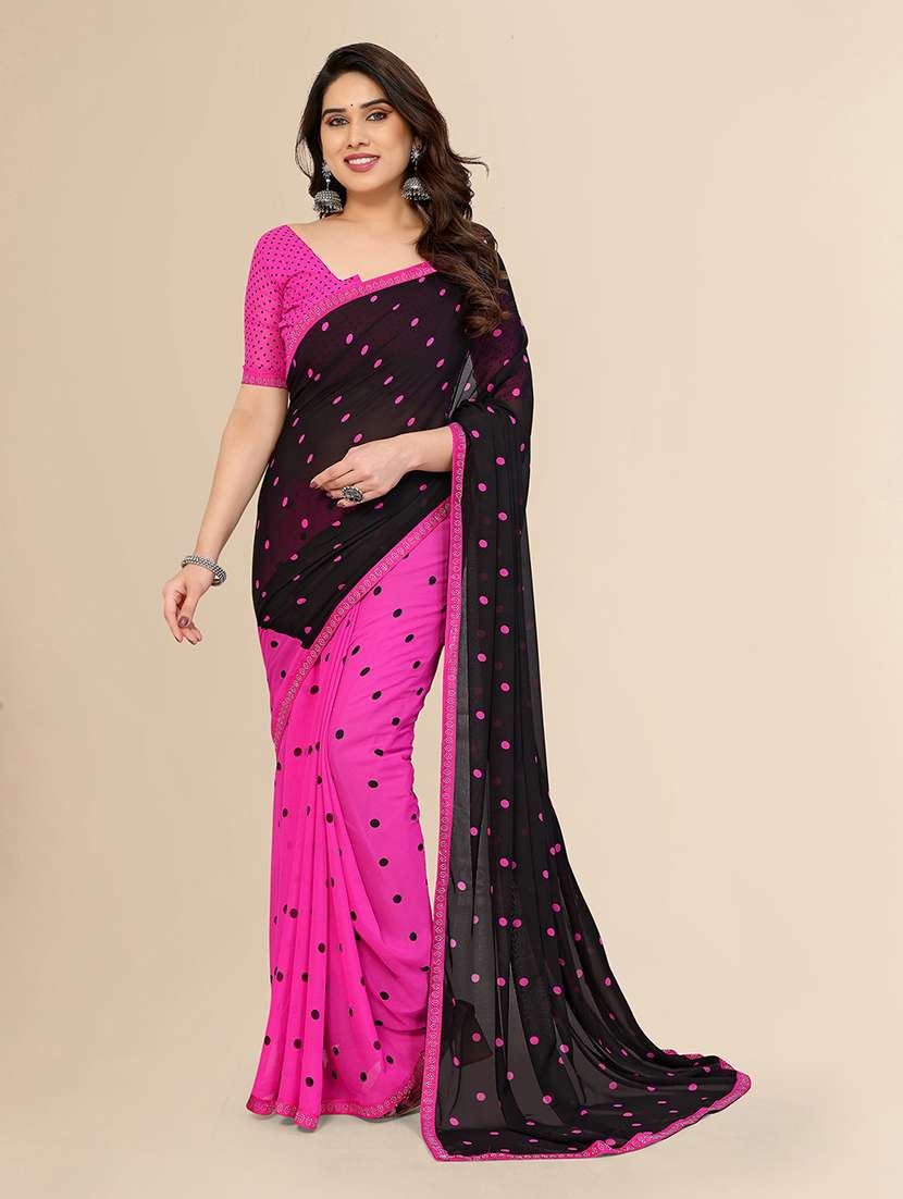 women printed casual wear saree with blouse - 22049581 -  Zoom Image - 0