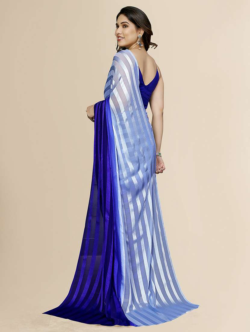 women ombre printed saree with blouse - 22050026 -  Standard Image - 3