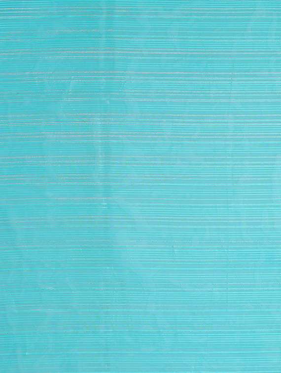 women striped plain saree with blouse - 22050038 -  Standard Image - 5