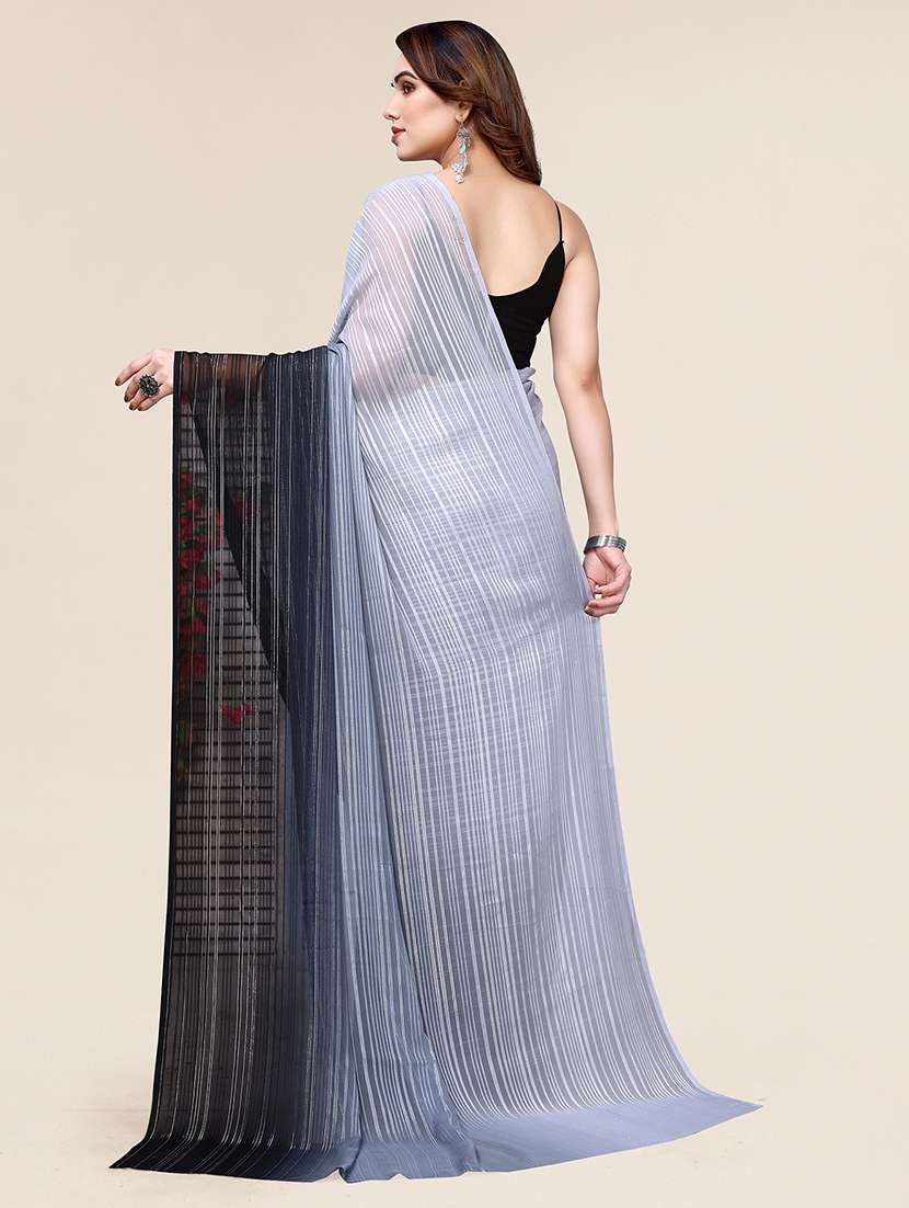 women ombre printed saree with blouse - 22050043 - Standard Image - 3