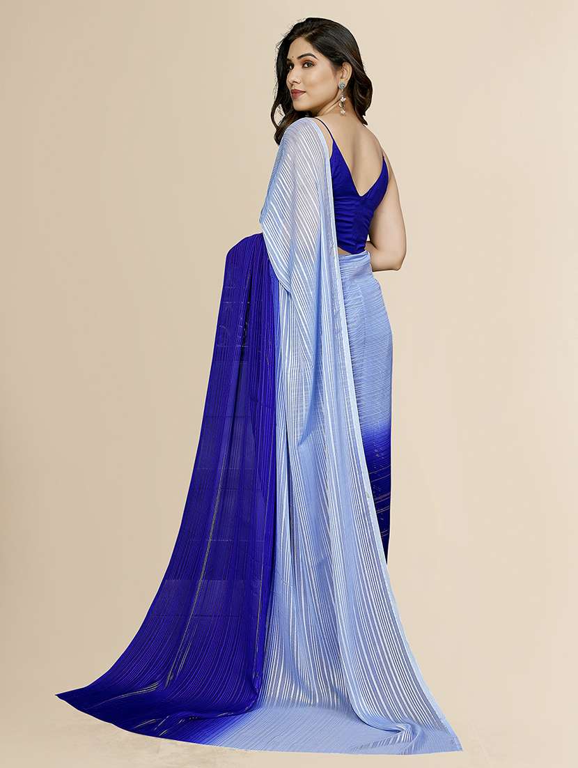 women ombre printed saree with blouse - 22050051 -  Standard Image - 3