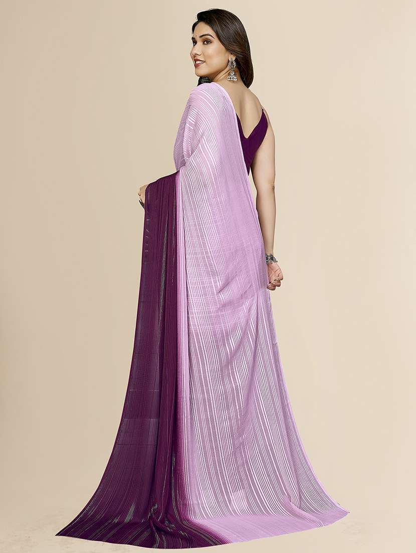 women ombre printed saree with blouse - 22050052 - Standard Image - 3