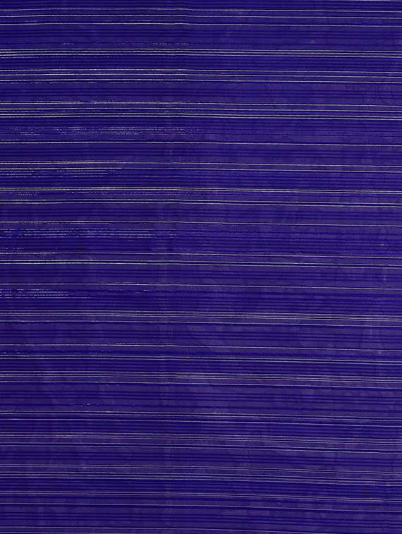 women striped plain saree with blouse - 22050170 -  Standard Image - 5