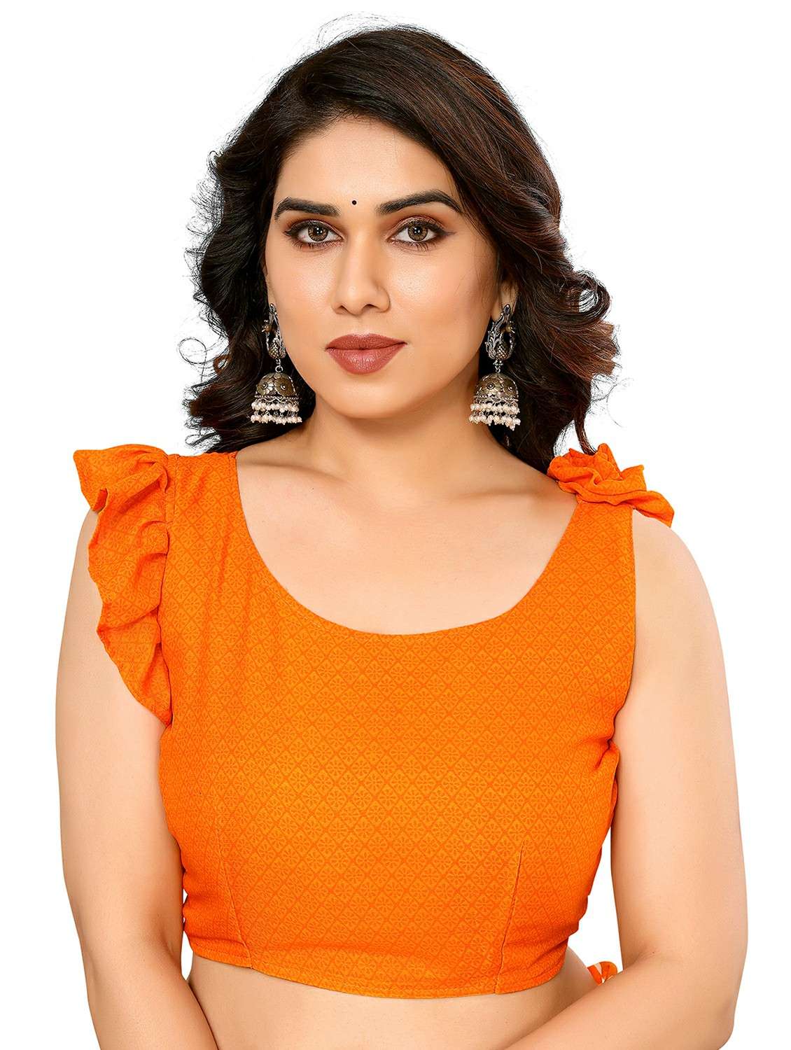 women printed casual wear saree with blouse - 22050196 -  Standard Image - 5