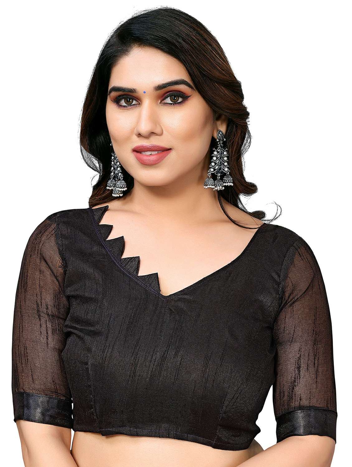 women ombre printed saree with blouse - 22050223 -  Standard Image - 5