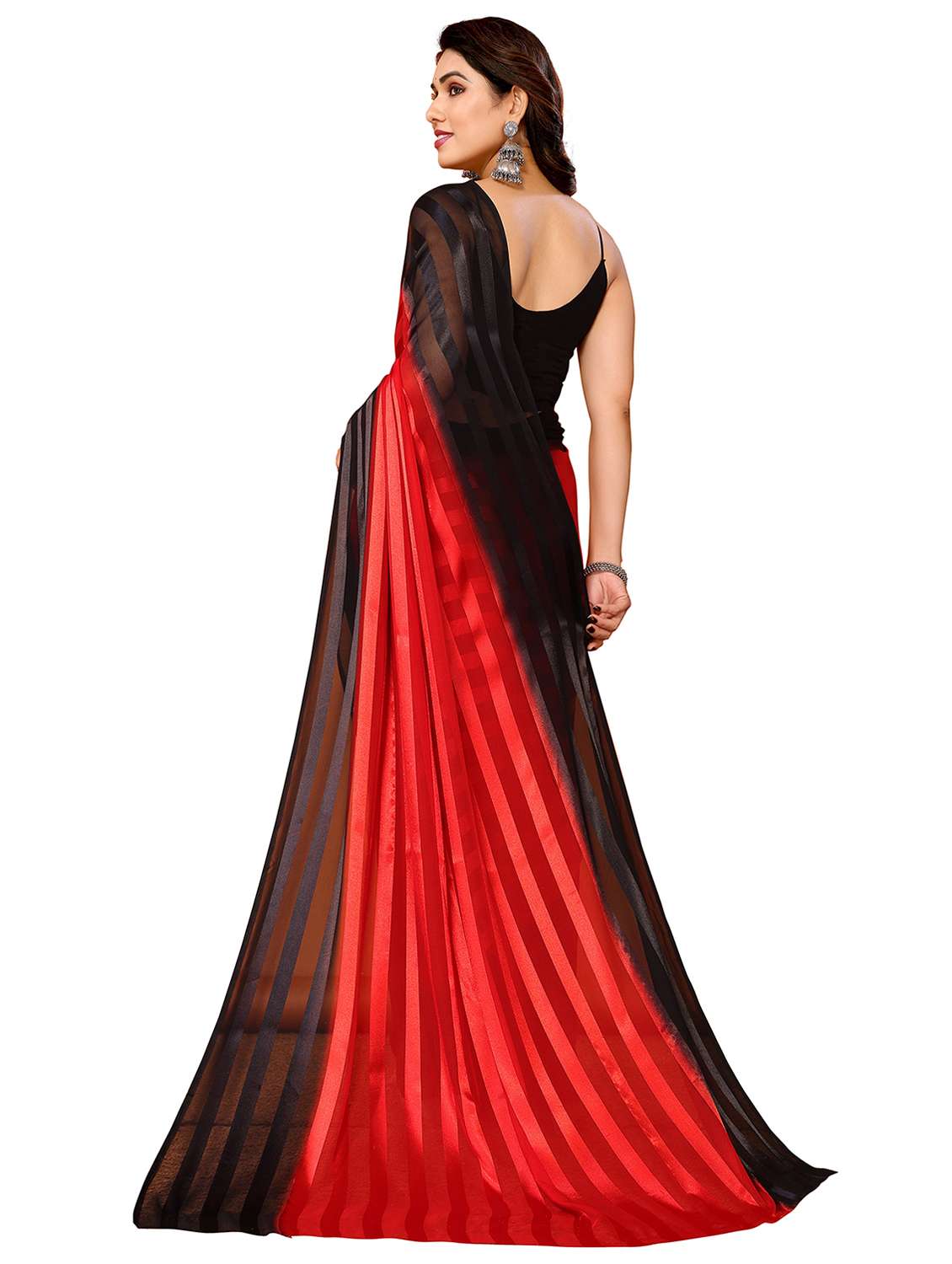 women ombre printed saree with blouse - 22050240 -  Standard Image - 3