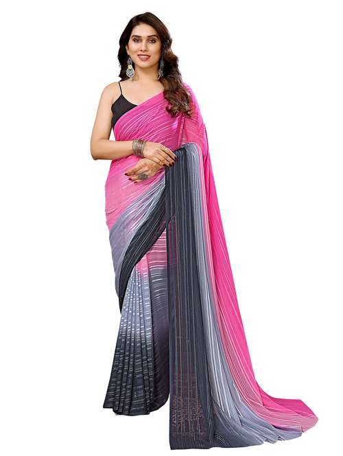 women ombre printed saree with blouse - 22050249 -  Standard Image - 0