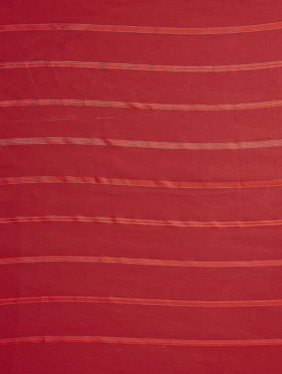 women striped plain saree with blouse - 22050251 -  Standard Image - 5