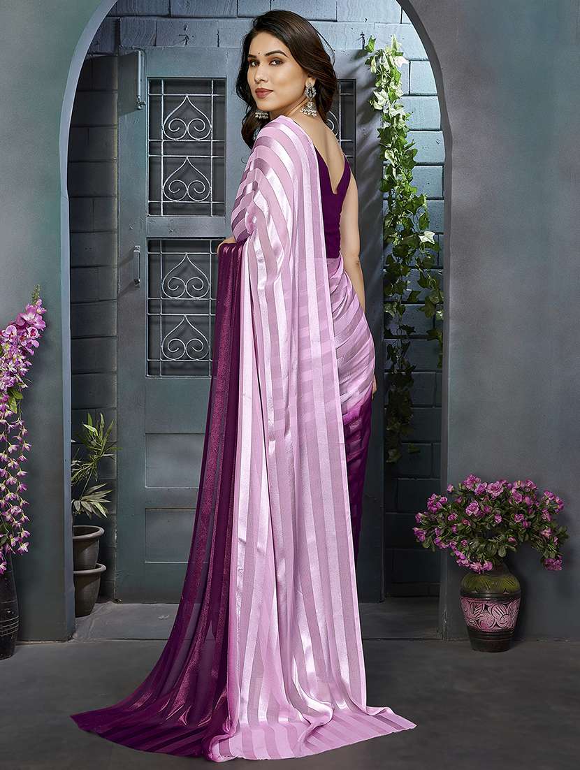 women ombre printed saree with blouse - 22050299 -  Standard Image - 3