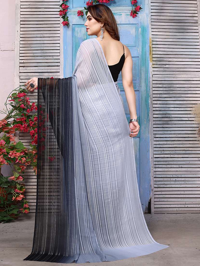 women ombre printed saree with blouse - 22050320 -  Standard Image - 3