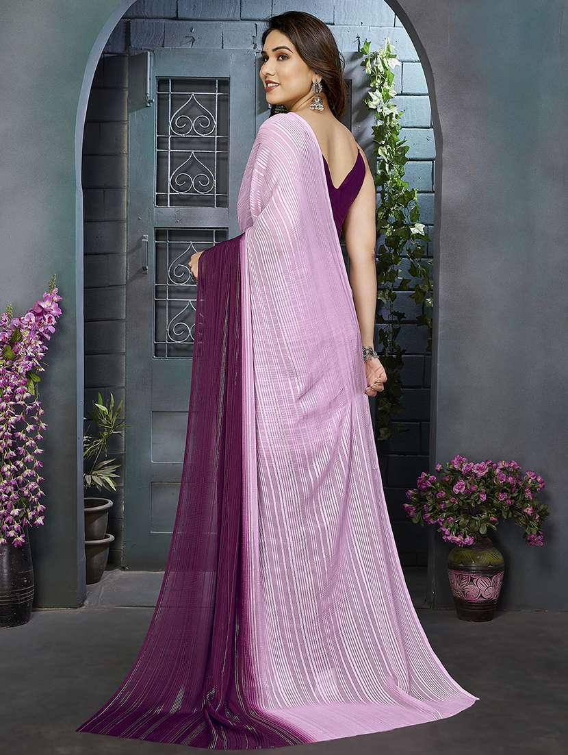 women ombre printed saree with blouse - 22050329 -  Standard Image - 3