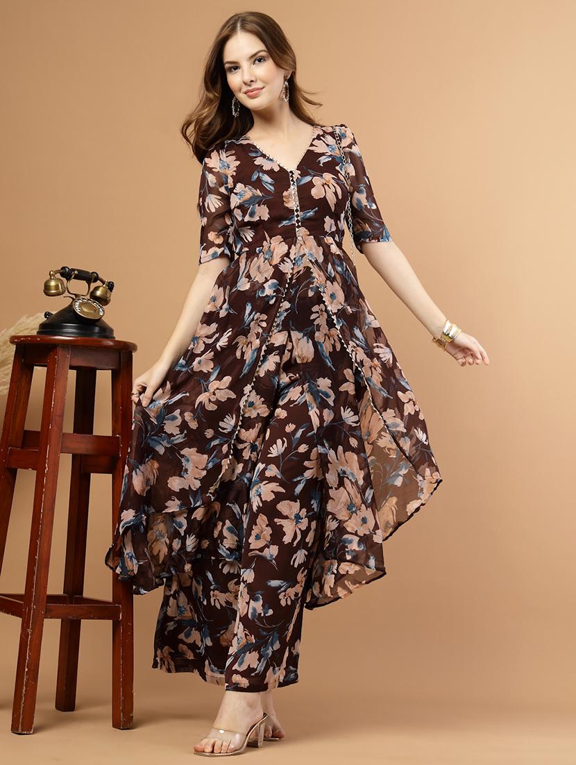 women floral print short sleeve co-ord set - 22051870 - Zoom Image - 0