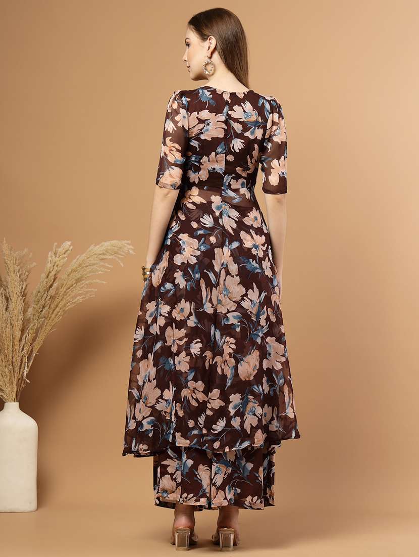 women floral print short sleeve co-ord set - 22051870 - Standard Image - 3