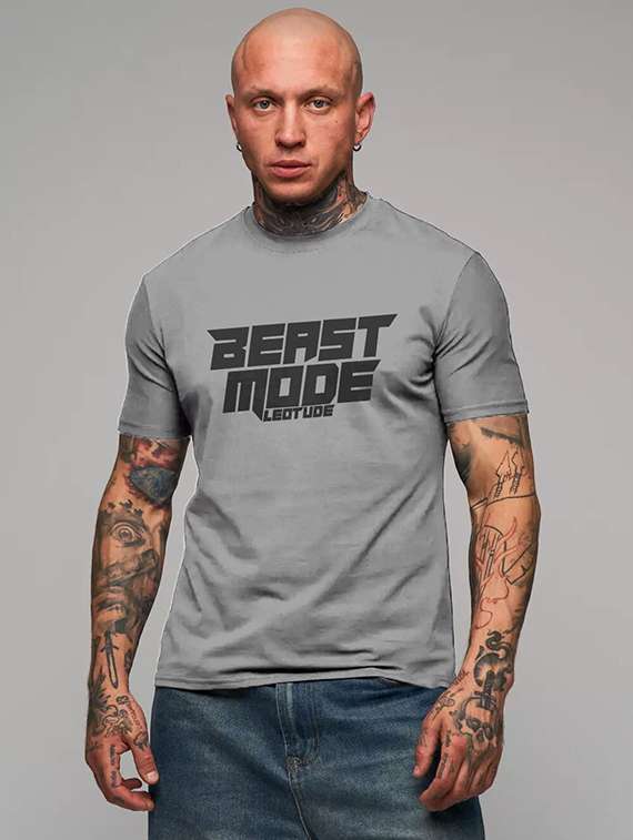 men printed short sleeve regular fit t-shirt