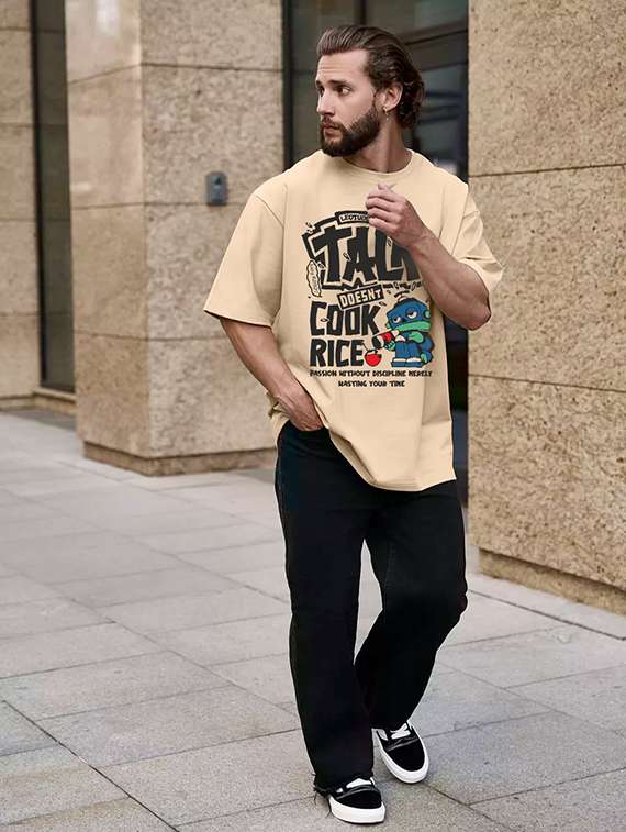men printed short sleeve loose fit t-shirt - 22051908 - Standard Image - 3