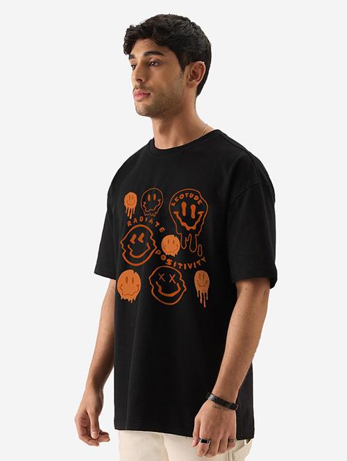 men printed short sleeve oversized t-shirt - 22051912 - Standard Image - 0