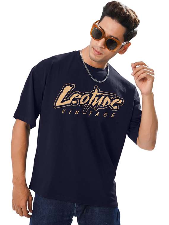 men printed short sleeve oversized t-shirt