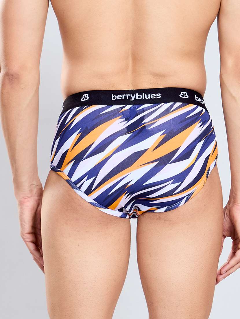 men printed mid rise brief - 22051951 - Standard Image - 3