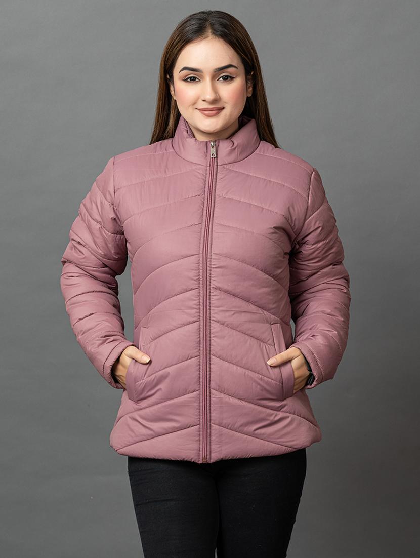 women solid long sleeve hooded parka jacket - 22051955 - Zoom Image - 0