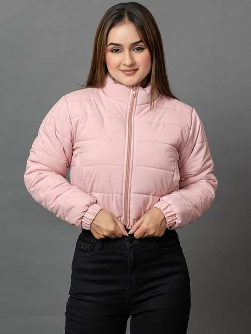women solid long sleeve hooded parka jacket - 22051962 -  Standard Image - 0