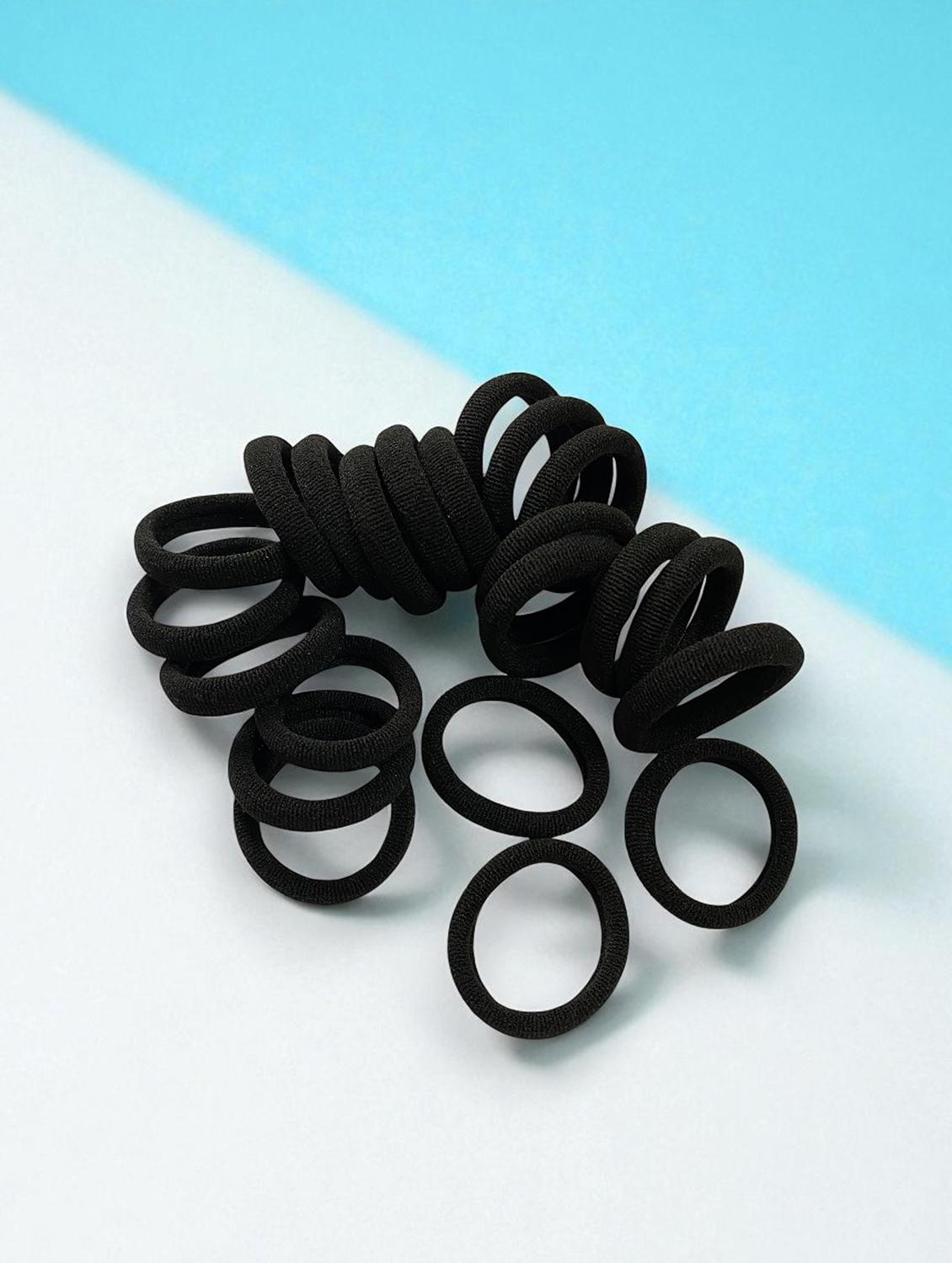set of 30 black hair scrunchies - 22051969 - Zoom Image - 0