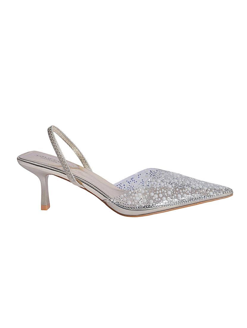 women white embellished stiletto pump - 22051986 - Standard Image - 3
