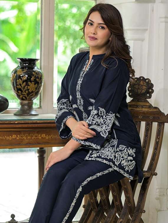 women long sleeve regular fit ethnic co-ord set - 22052036 - Standard Image - 5