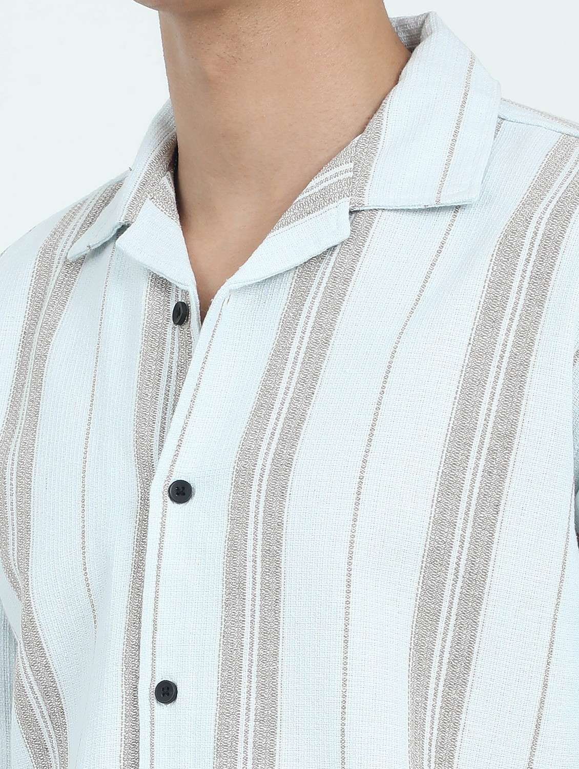 men striped short sleeve regular fit t-shirt - 22052106 -  Standard Image - 5