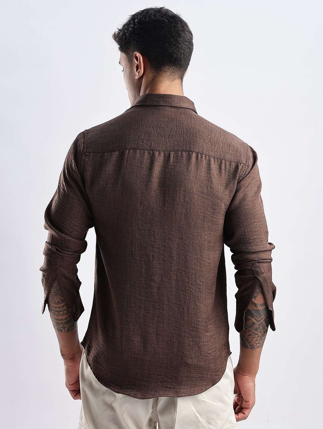 men solid long sleeve regular fit t-shirt - 22052151 -  Standard Image - 3