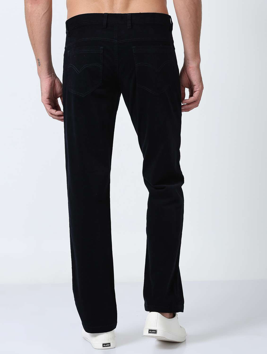 men solid mid rise straight fit jean - 22052305 - Standard Image - 3