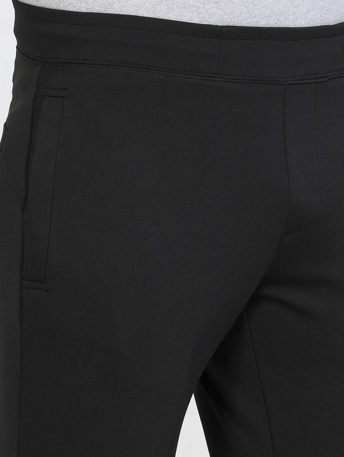 men solid mid rise slim fit track pant - 22052328 -  Standard Image - 5